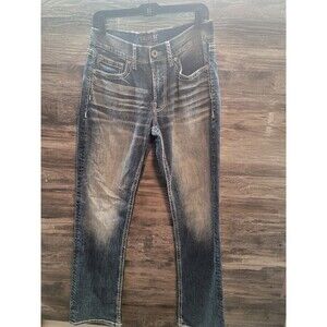 Salvage Mayhem Boot Jeans Regular Fit Designer Buckle Sz 32x34